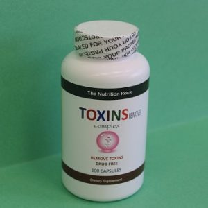Bottle of toxin removal capsules, 100 count.