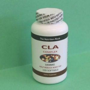 CLA Complex dietary supplement bottle.