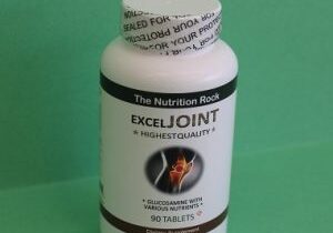 Bottle of ExcelJoint dietary supplement tablets.