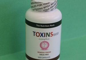 Bottle of toxin removal capsules, 100 count.