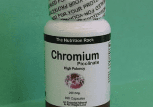 Chromium Picolinate dietary supplement bottle.